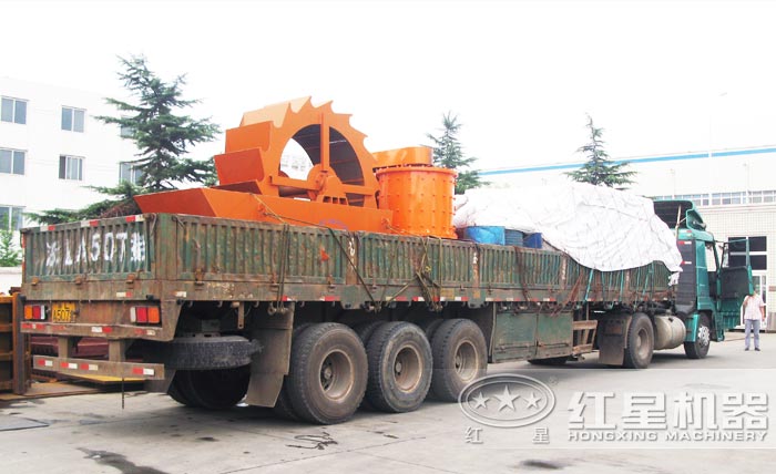 紅星單葉輪水輪洗砂機發貨了