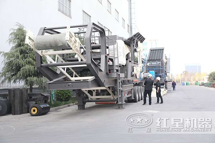 紅星可移動粉碎石頭設備
