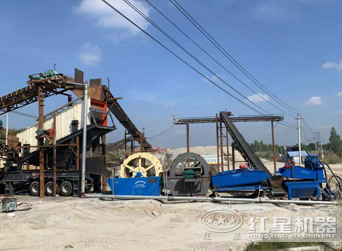 紅星洗砂回收一體機客戶現場