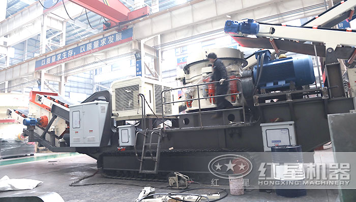 搭在圓錐破碎機(jī) 搭在圓錐破碎機(jī)