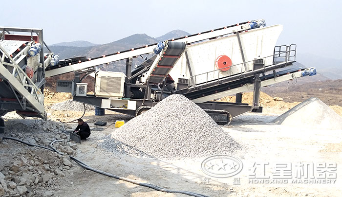 履帶移動石子碎沙機 履帶移動石子碎沙機