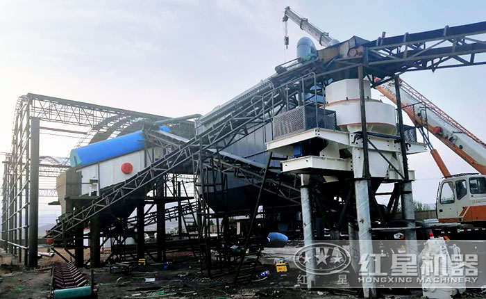 紅星機器配置的時產(chǎn)300噸制沙生產(chǎn)線