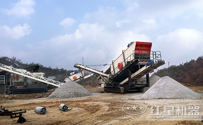 移動石子破碎生產線 移動石子破碎生產線
