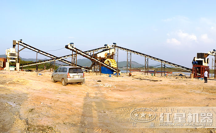 制砂機客戶安裝現場