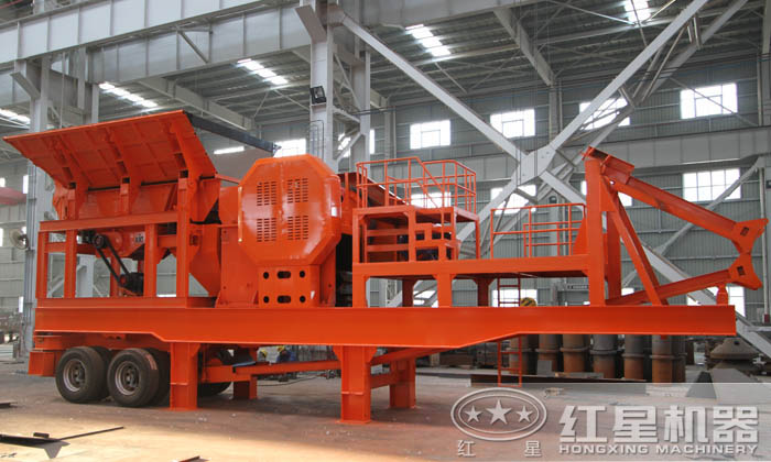 移動小型混凝土廢料破碎機