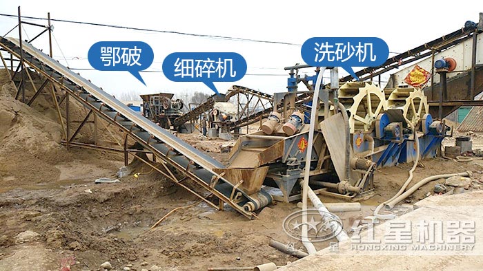 一整套水洗砂設備用戶現場 一整套水洗砂設備用戶現場