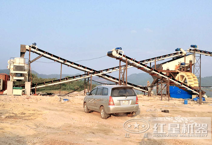 玄武巖破碎生產線流程