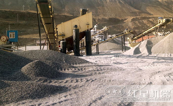 制砂現(xiàn)場(chǎng)物料圖 制砂現(xiàn)場(chǎng)物料圖