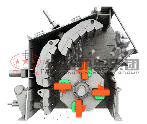 反擊破加工石子演示 反擊破加工石子演示