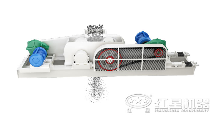 對輥制砂機作業原理