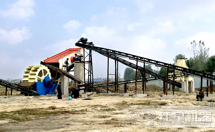 固定式制砂洗砂現場 固定式制砂洗砂現場
