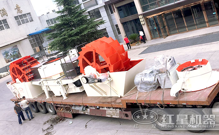 制砂洗砂設備正發往用戶現場 制砂洗砂設備正發往用戶現場