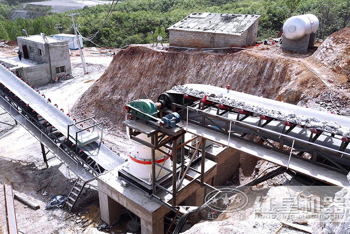 圓錐破碎機(jī)加工物料現(xiàn)場 圓錐破碎機(jī)加工物料現(xiàn)場