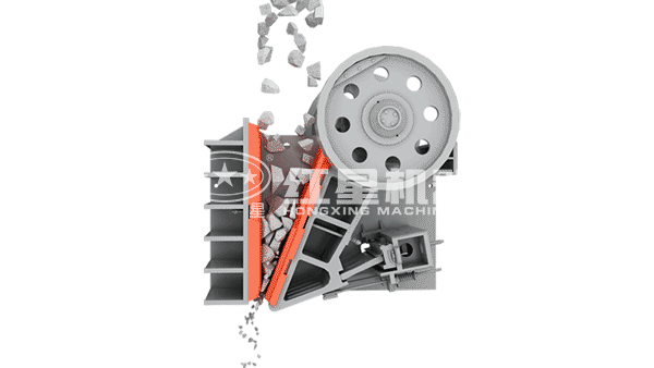 鄂式碎石機破碎大塊石頭