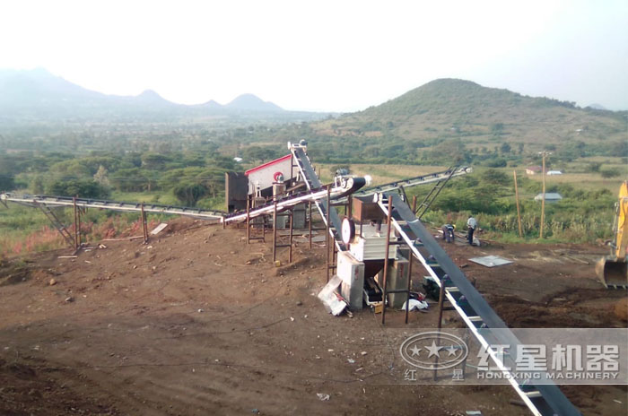 碎砂生產線現場
