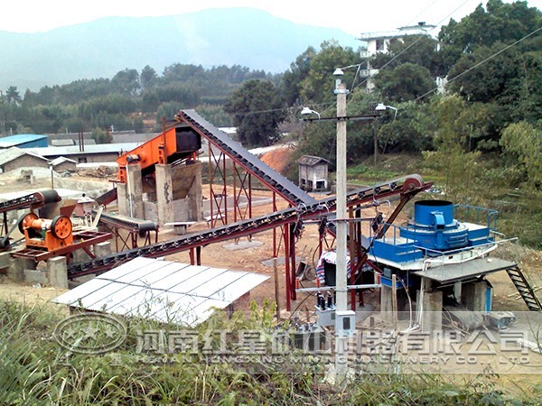 花崗巖制砂項目現場